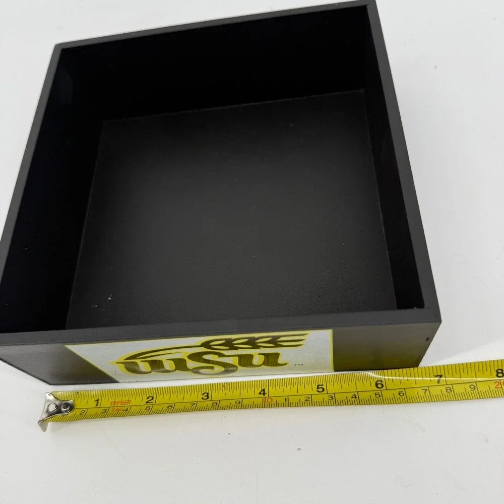 Wichita State University‎ WSU Shockers Black Wood Valet Tray Box Desk Organizer